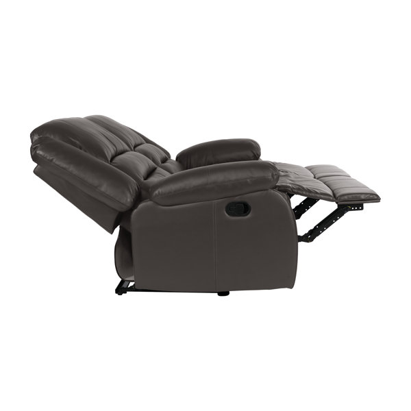 Red Barrel Studio® Jianyu 62'' Vegan Leather Reclining Loveseat & Reviews Wayfair